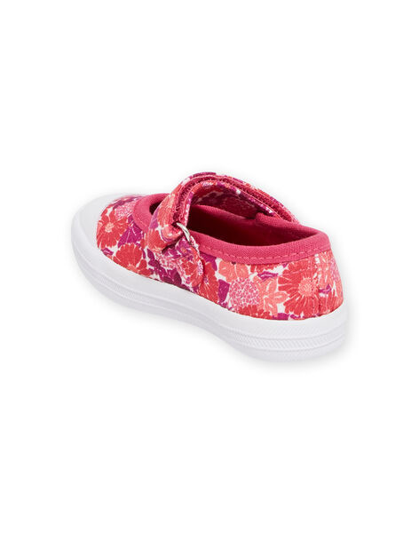 Scarpe baby rosa con stampa a fiori neonata NITOILAOP / 22KK3791D17030