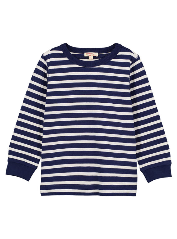 T-shirt Maniche lunghe a righe ecrù GOJOTIRIB2 / 19W90244D32070