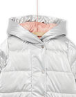 Piumino con cappuccio argentato PALONDOUN2 / 22W901G1D3E956