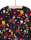 Abito in velluto liscio con stampa a fiori PIMUROB1 / 22WG09R1ROBC243