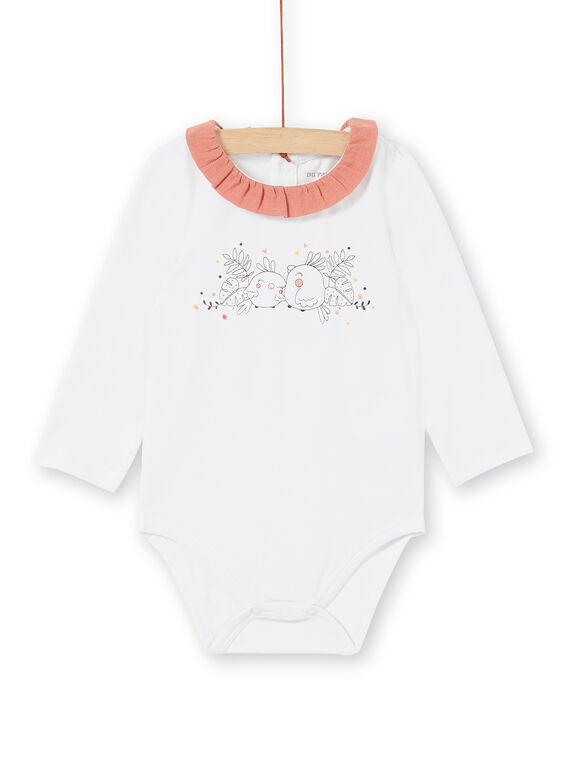 Body bianco e rosa neonata LOU1BOD4 / 21SF03H2BOD000