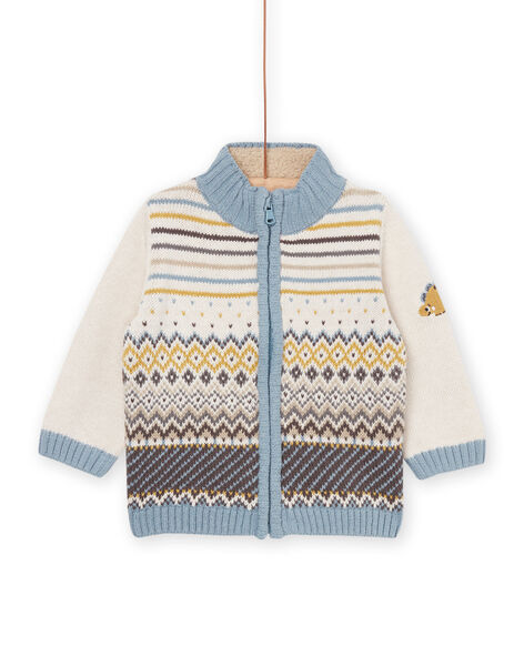 Cardigan in maglia con motivi jacquard PUREGIL / 22WG10T1GILA016
