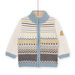 Cardigan in maglia con motivi jacquard