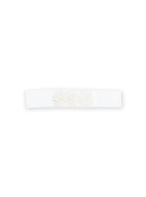 Fascia bianca con 3 fiori in 3D RYINEOBAN2 / 23SI09O1BAN000