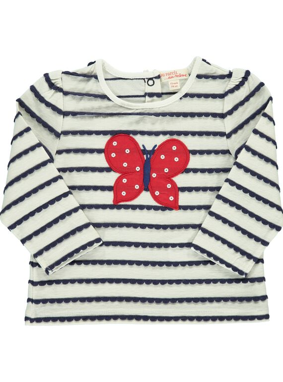 Baby girls' long-sleeved T-shirt CIDETEE3 / 18SG09F3TML099