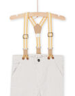 Pantaloni beige con bretelle amovibili RUNEOPAN / 23SG10O1PANI818