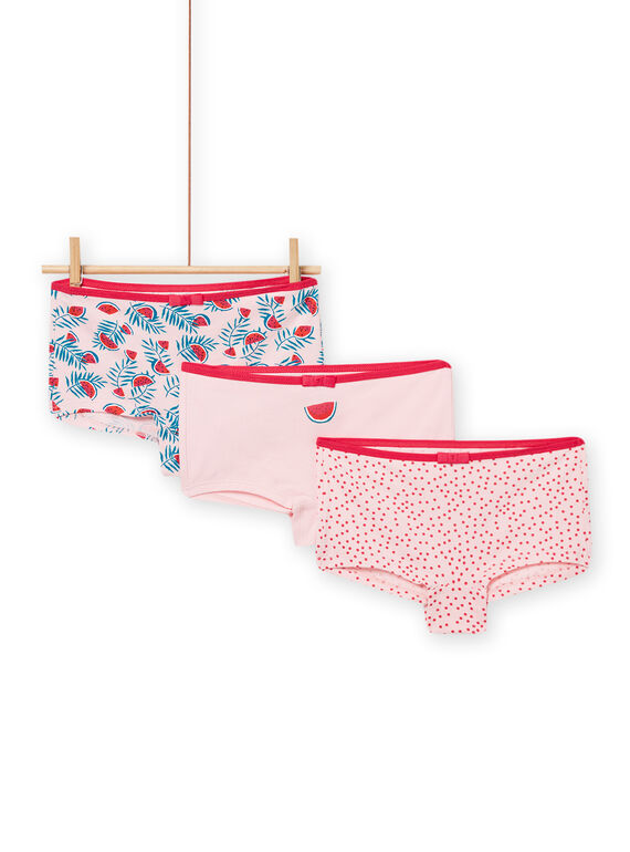 Set 3 culotte rosa assortite bambina NEFAHOTPAST / 22SH11J1SHYD328