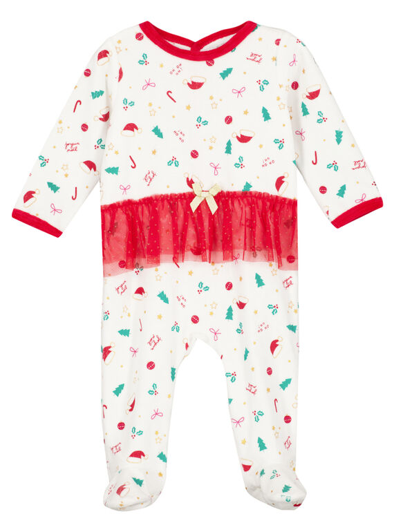 Tutina natalizia in velluto neonata GEFIGRENOEL / 19WH13T1GRE001
