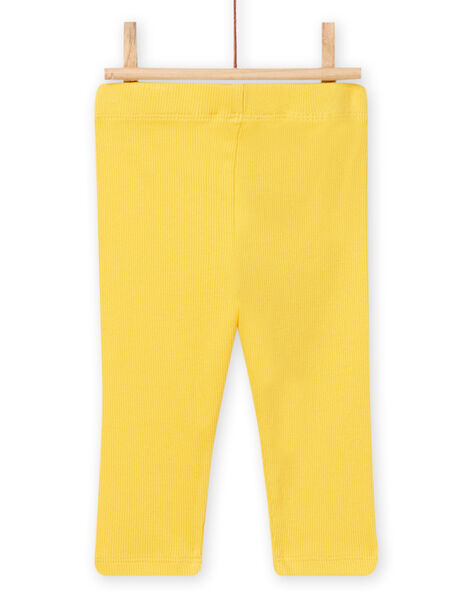 Leggings a costine giallo neonata NYIJOLEG3 / 22SI0962CALB105