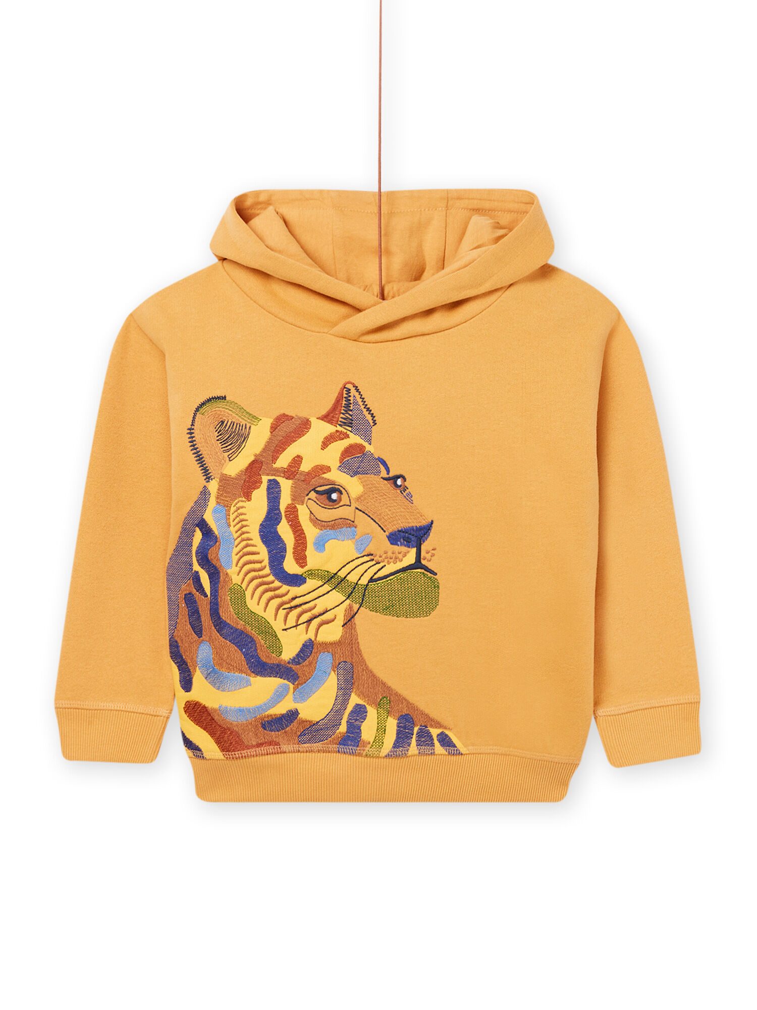 Felpa con cappuccio e ricamo tigre acquisto online Maglia Felpa Cardigan DPAM