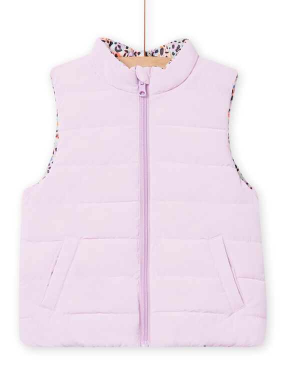 Piumino senza maniche double face glicine bambina NAPANDOUNEX / 22S901D3D3E320