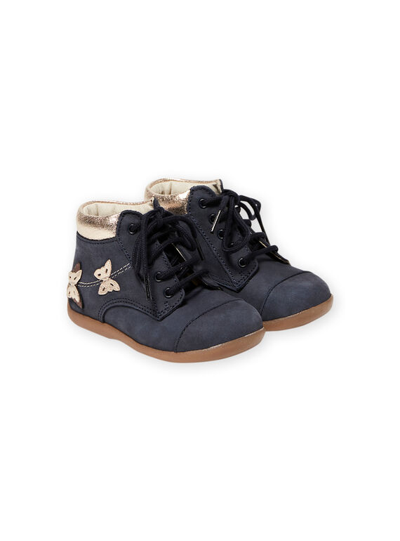 Stivaletti navy motivi farfalle neonata MIBOTICLAS / 21XK3752D0F070
