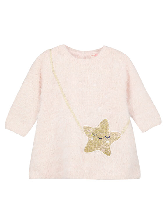 Abito in maglia e lurex neonata GIBLAROB3 / 19WG09S1ROBD310