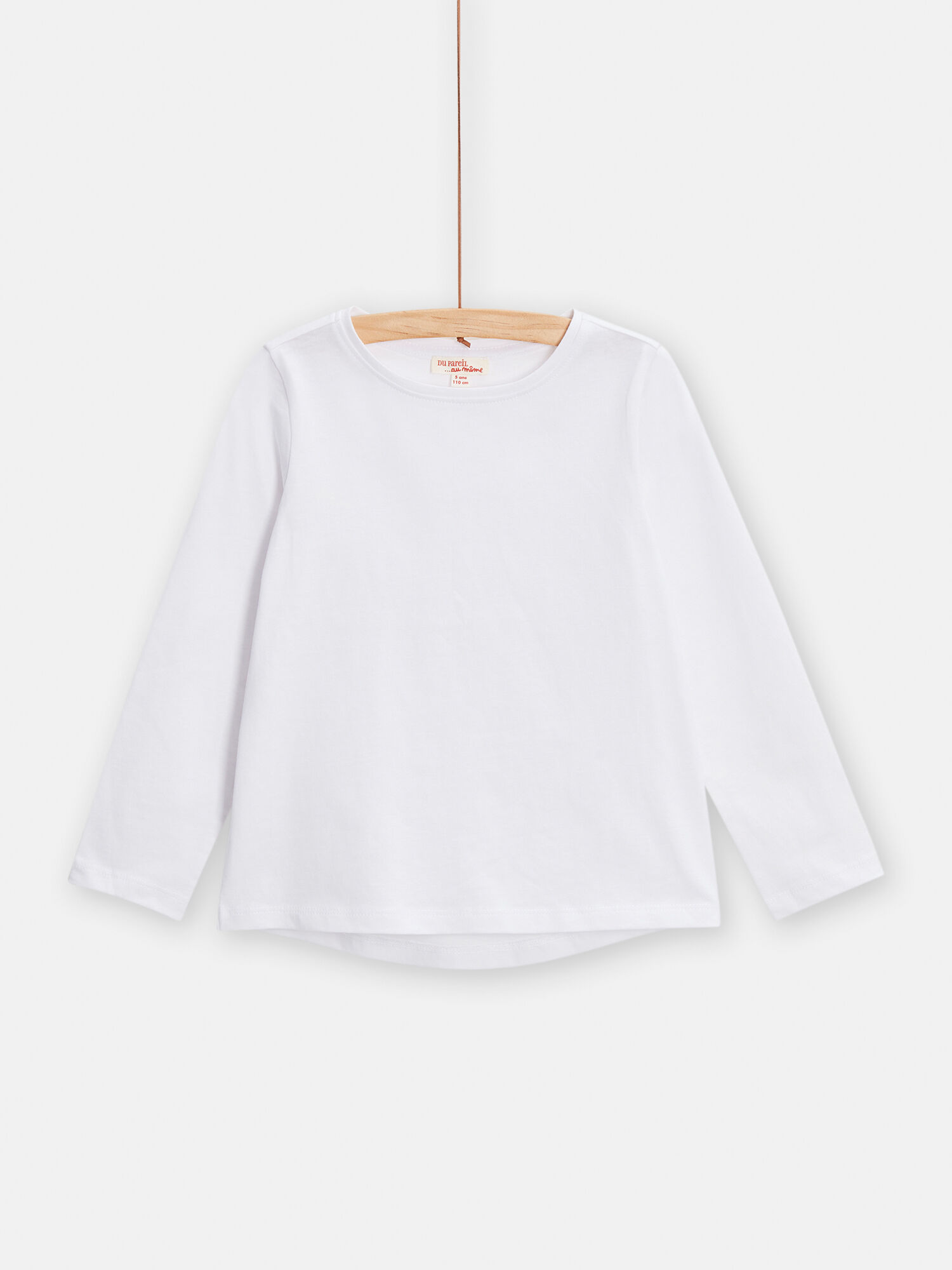 Maglia bianca maniche lunghe bambina store