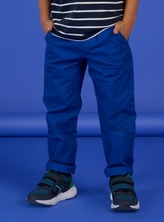 Pantaloni blu con elastico in vita RONAUPAN / 23S902N1PANC238