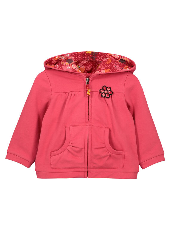 Cardigan con cerniera e cappuccio neonata FIBAHOJOG / 19SG0961JGH308