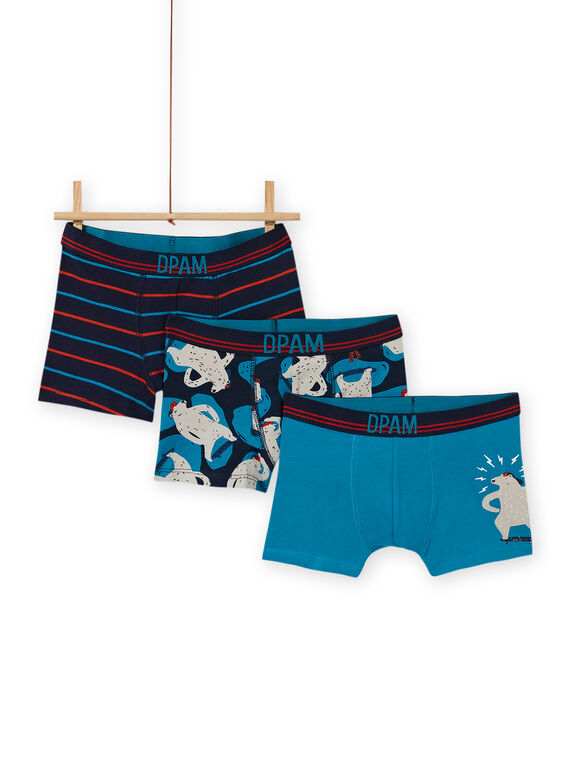 Set 3 parigamba assortiti motivi orso bambino MEGOBOXOURS / 21WH12C2BOX705