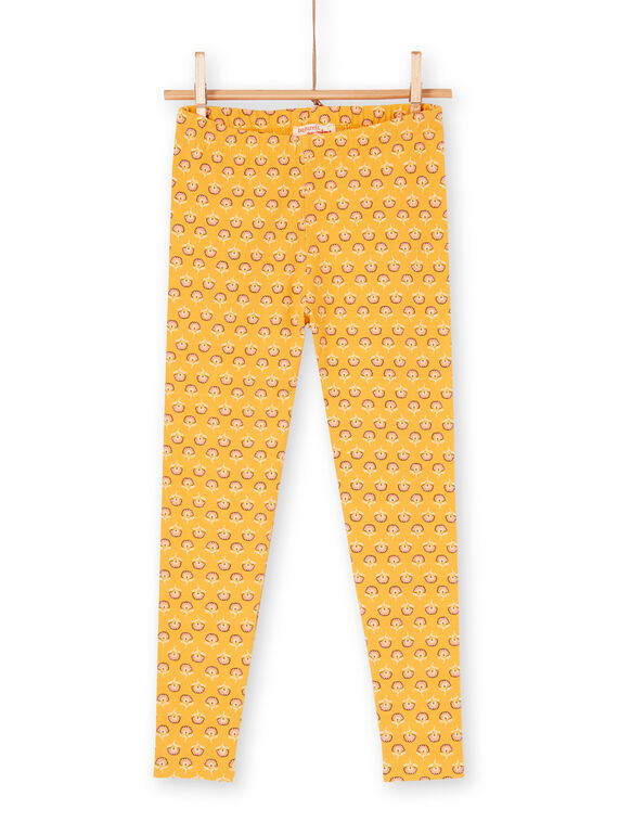 Leggings gialli bambina LYAPOELEG / 21SI01Y1CAL107