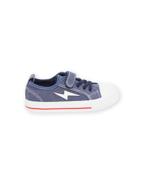 Sneakers in tela denim con patch fulmine ROTOILMIX / 23KK3674D16C201