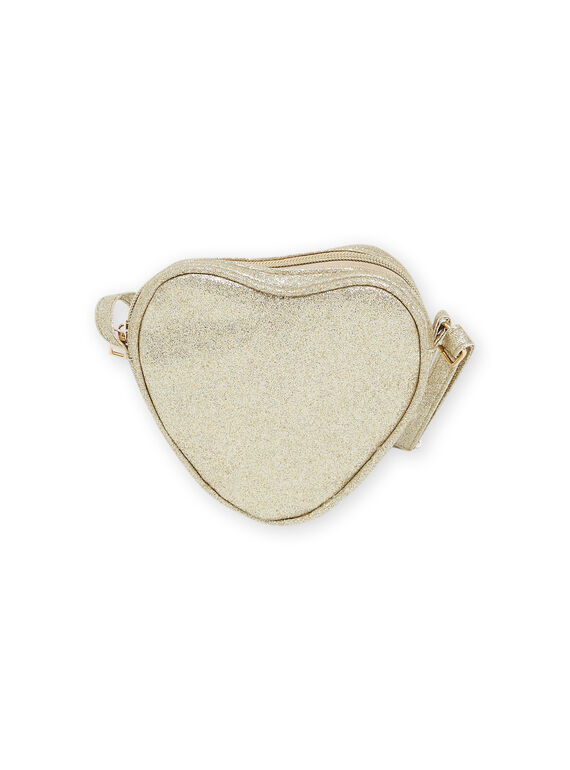 Borsa dorata a forma di cuore bambina NYABABAG1 / 22SI0111BESK008