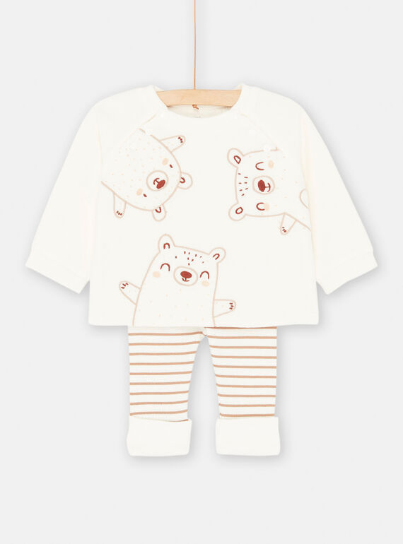 Set panna e beige unisex SOU2ENS1 / 23WF0422ENSA001