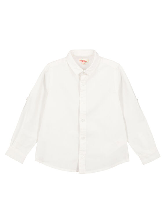 Camicia bianca in tessuto Oxford GOESCHEM2 / 19W902U1D4G000