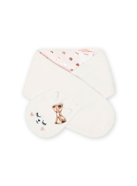 Sciarpe ecrù in finta pelliccia neonata MYIPLAECHA / 21WI0961ECH001