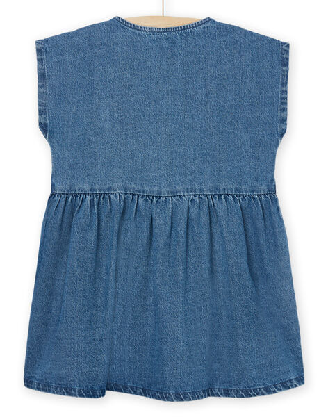 Abito in jeans a maniche corte con motivo pappagalli PAGOROB2 / 22W901O1ROBP274