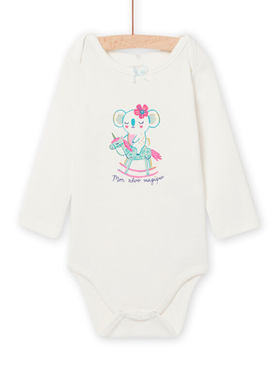 Body ecrù motivo koala fantasia neonata NEFIBODKOA / 22SH13I4BDL001