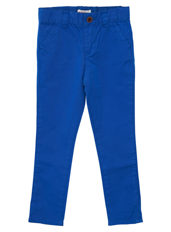 Pantaloni chino bambino cobalto JOJOPACHI5 / 20S90241D2B703