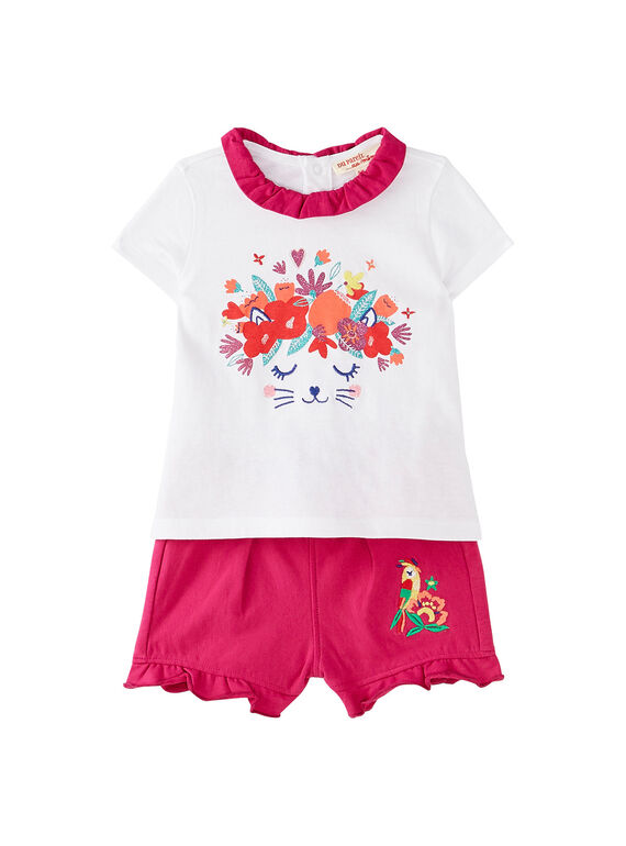 Completo t-shirt e shorts neonata JIMARENS2 / 20SG09P2ENS000