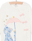 Tutina maniche lunghe con piedi con stampa a pois PEFIGREPAN / 22WH1313GRE001