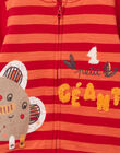 Cardigan a righe motivo elefante fantasia neonato NUFLAGIL / 22SG10R1GIL405