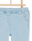 Pantaloni denim chiaro con elastico in vita RIJOJEAN1 / 23SG0971JEAP272