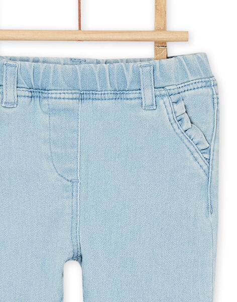 Pantaloni denim chiaro con elastico in vita RIJOJEAN1 / 23SG0971JEAP272