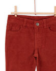 Pantaloni in tela rossi POJOPAVEL3 / 22W902C1PAN050
