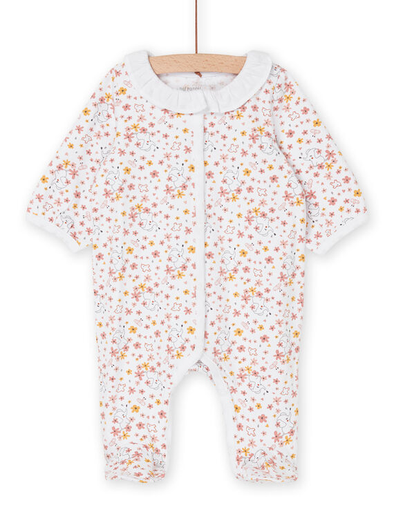 Tutina bianca con stampa fantasia ROU2GRE3 / 23SF03I1GRE000