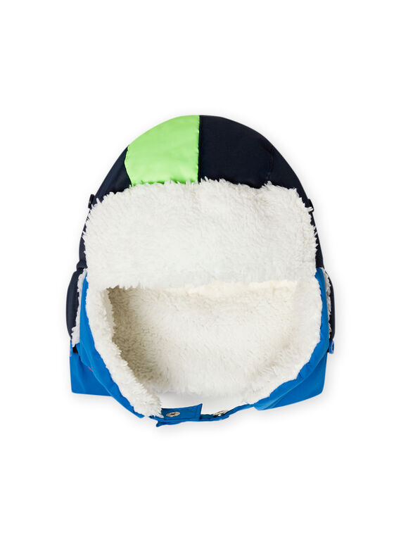 Colbacco imbottito blu motivo dinosauri bambino MYOSKICHA / 21WI02R1BONC243