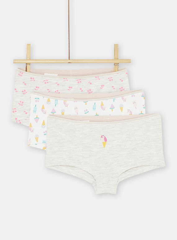 3 culotte grigio chiaro SEFAHOTICE / 23WH1164SHYJ920