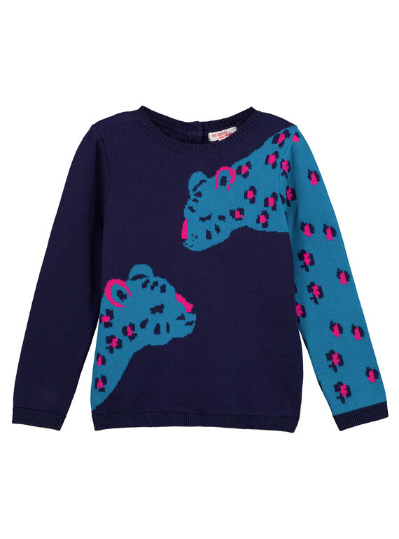 Maglia jacquard animalier (leopardato) GAMUPULL / 19W901F1PUL070