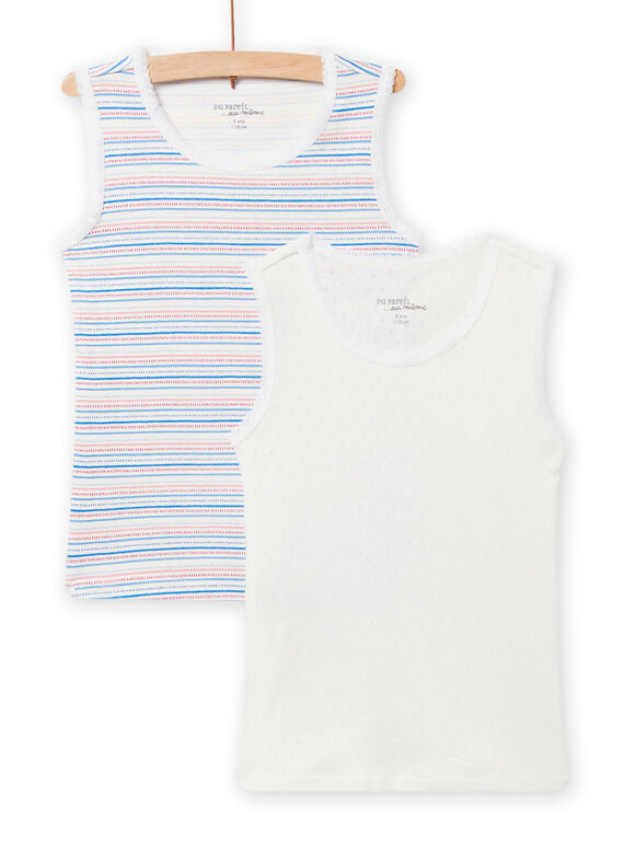 Set 2 canottiere in maglia a pointelle bambina NEFADEBGIR / 22SH11I1HLI001