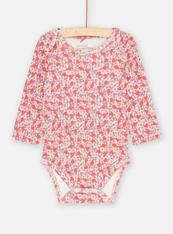 Body ecrù con stampa a fiori SEFIBODROSE / 23WH1372BDL001