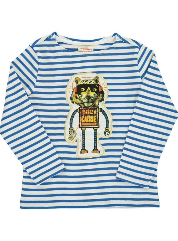 Boys' long-sleeved T-shirt DOBLETEE3 / 18W90293TMLA001