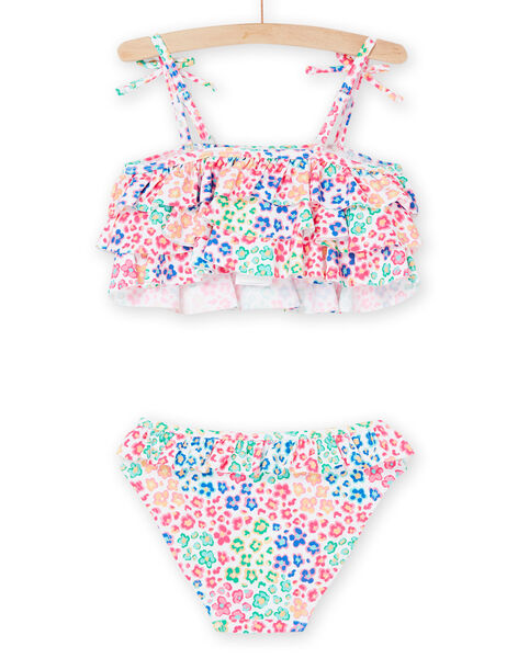 Top e slip bikini multicolore con stampa a fiori RYABIK1 / 23SI01R1MAI000