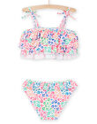 Top e slip bikini multicolore con stampa a fiori RYABIK1 / 23SI01R1MAI000