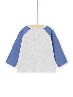 T-shirt blu, bordeaux e grigio melange neonato MUPATEE1 / 21WG10H1TML719