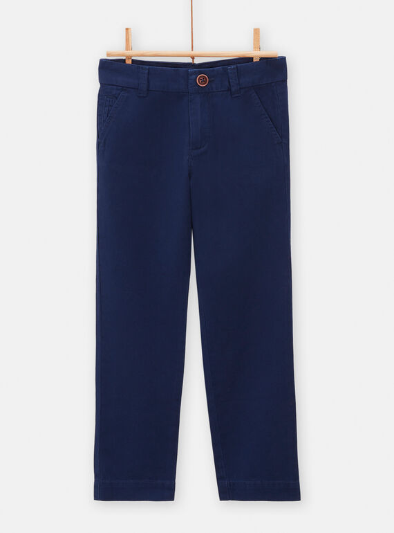Pantaloni bambino navy tinta unita TOESPACHI1 / 24S902V1PAN070