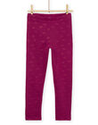 Leggings con stampa arcobaleno viola PAJOLEG7 / 22W901C6PANH701