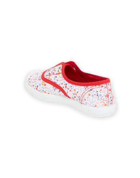 Sneakers in tela multicolore con stampa a fiori bambina NATOILCIEFLOW / 22KK3594D16099