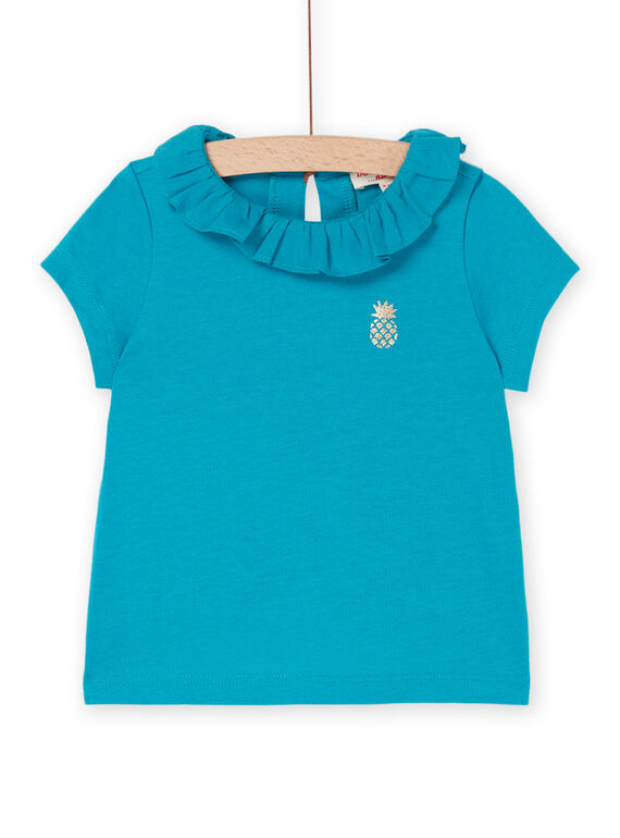 T-shirt turchese scuro a maniche corte RIJOBRA7 / 23SG09Z1BRAC217